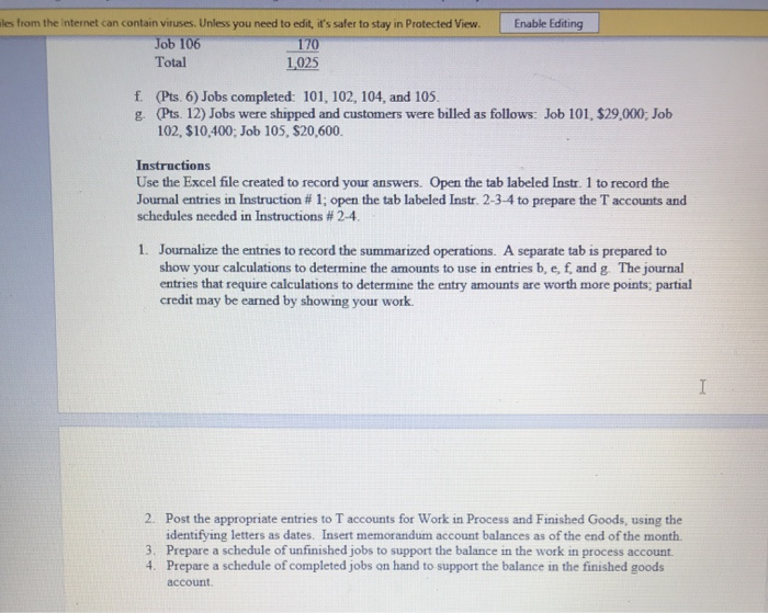 Company uses a job order cost system. The following data summarize the