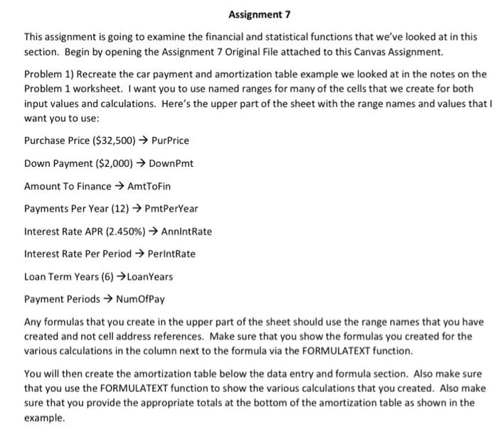 i need help on problem 1 please Assignment 7 This assignment is