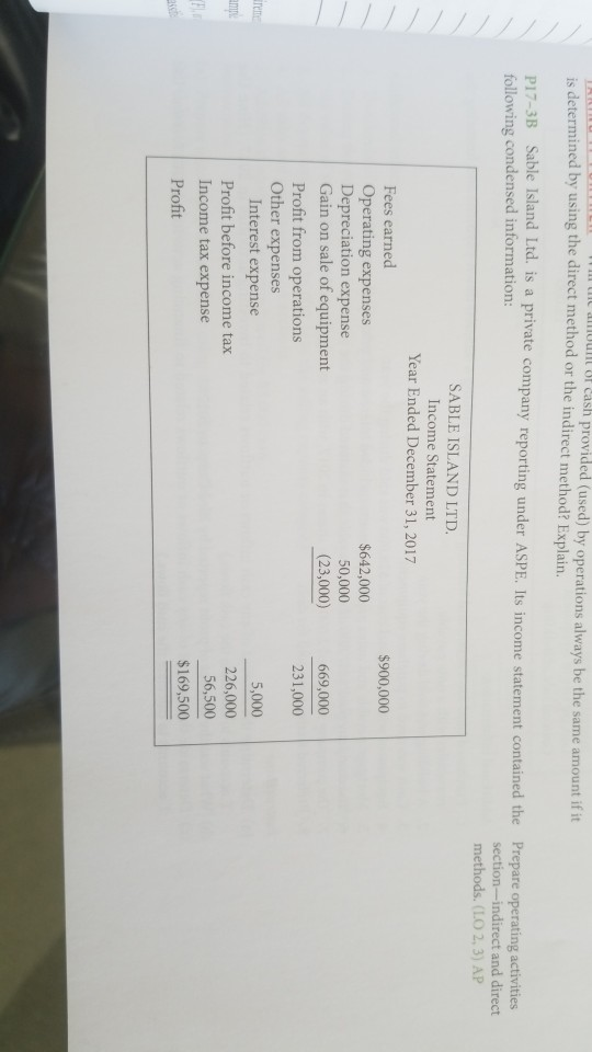  b) direct method omit part a) Il m u nt of