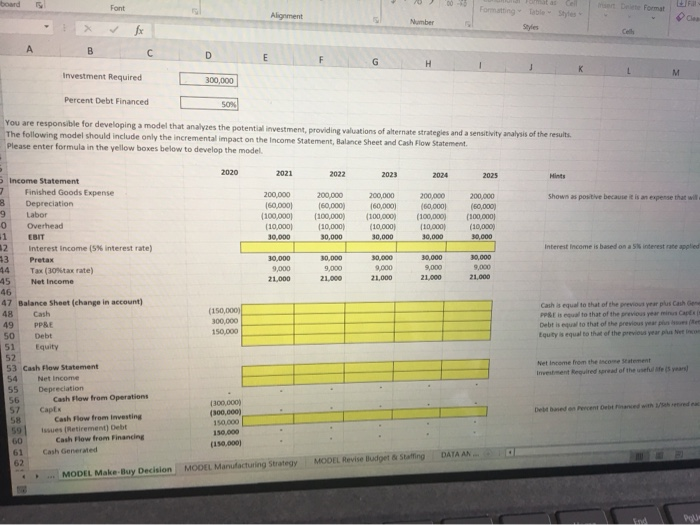 Data Table functionality permits users to identify a set of potential value