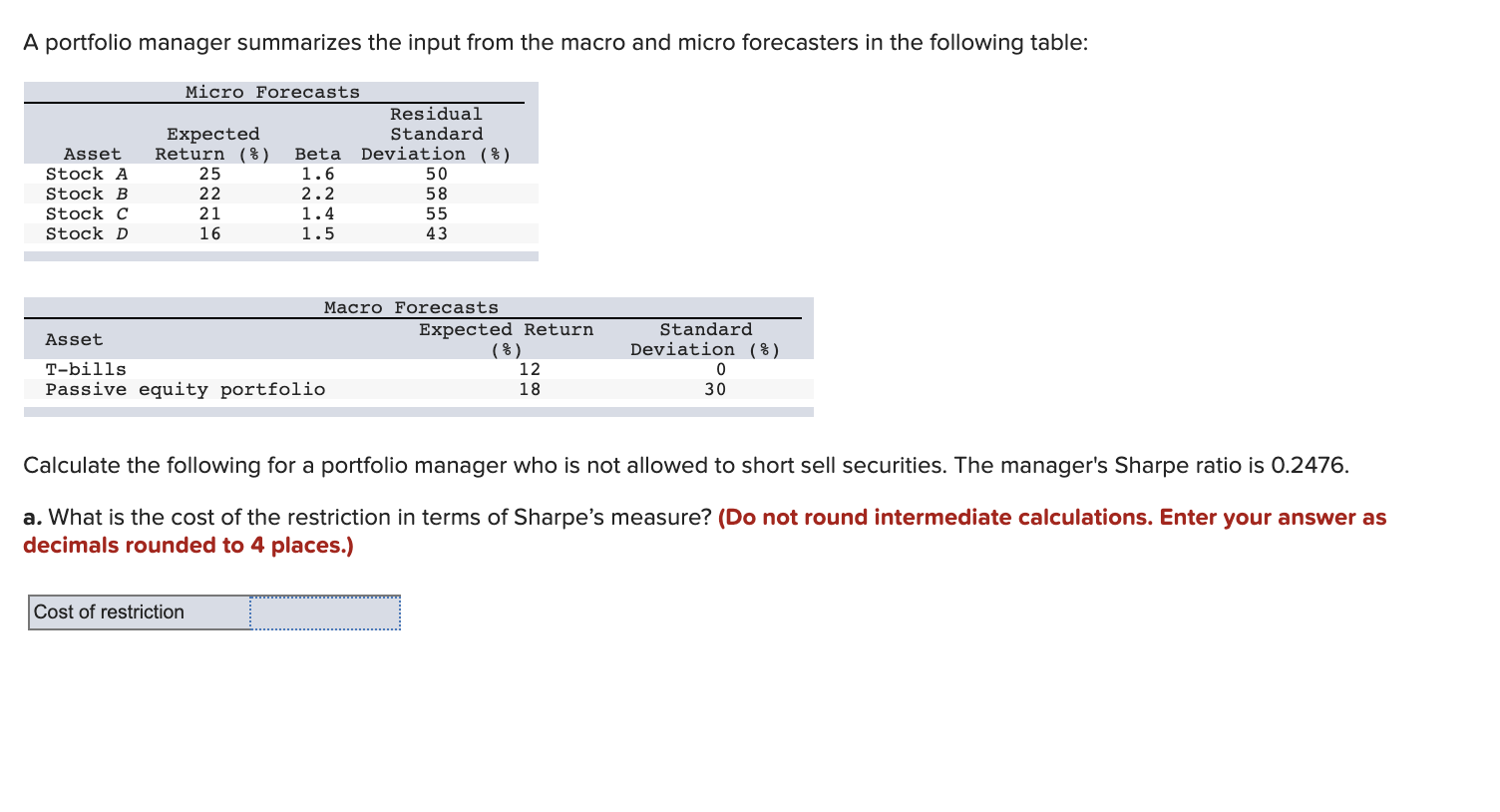 A portfolio manager summarizes the input from the macro and micro