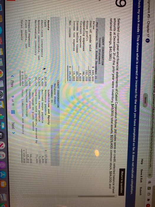  i cant figure out what the current assets would be. any