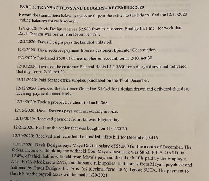  look below for any missing amount the calculation above for december