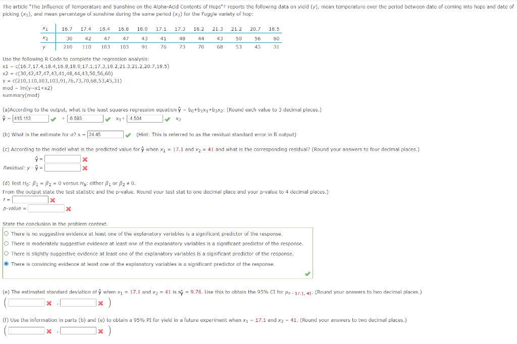 Answer.... The article "The Influence of Temperature and Sunshine on the Alpha-Acid