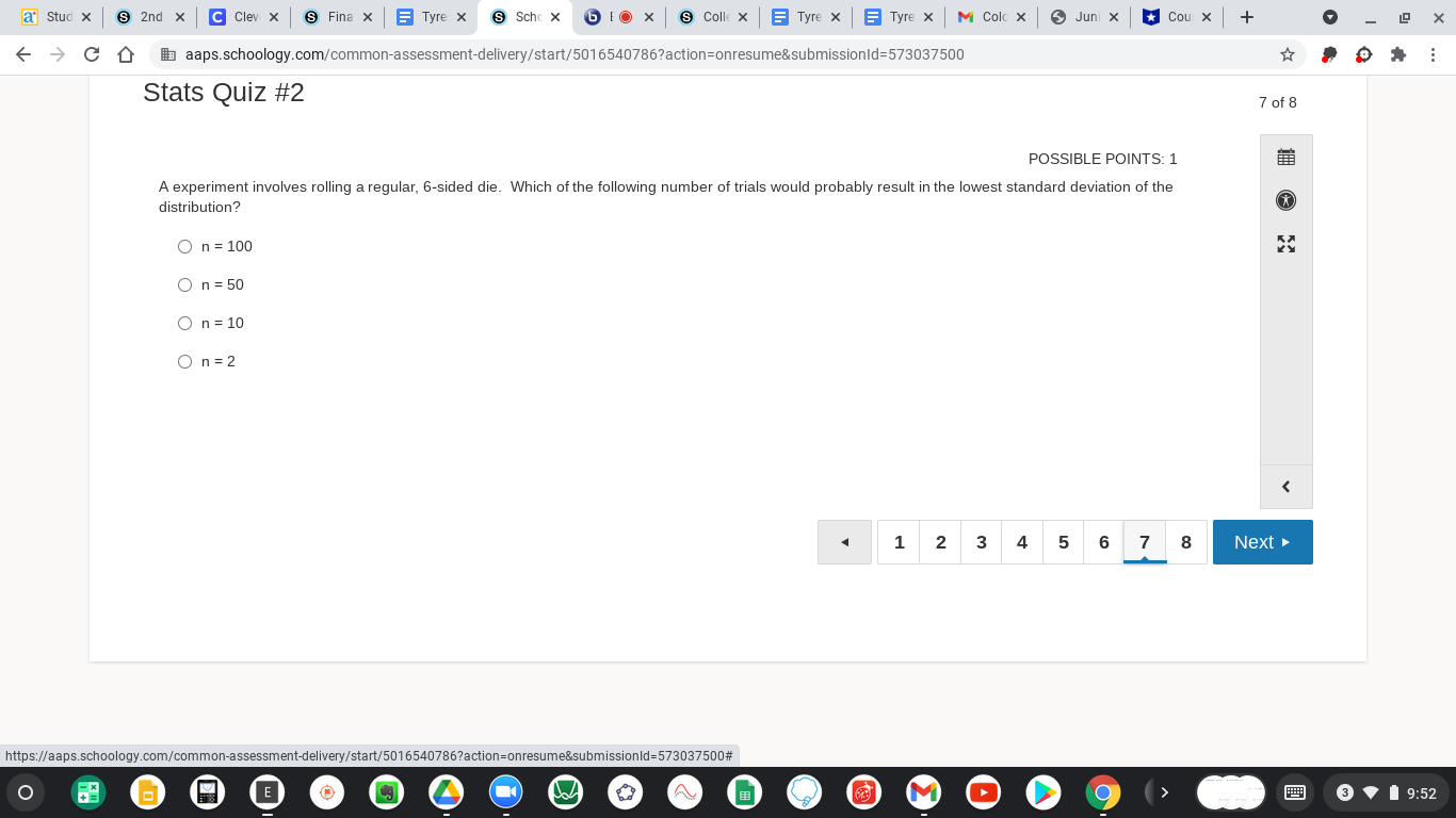 0.32 0.31 C D aaps.schoology.com/common-assessment-delivery/start/5016540786?action=onresume&submissionld=573037500 FA TOJJIDLETVINTS. A survey of 200 Ann