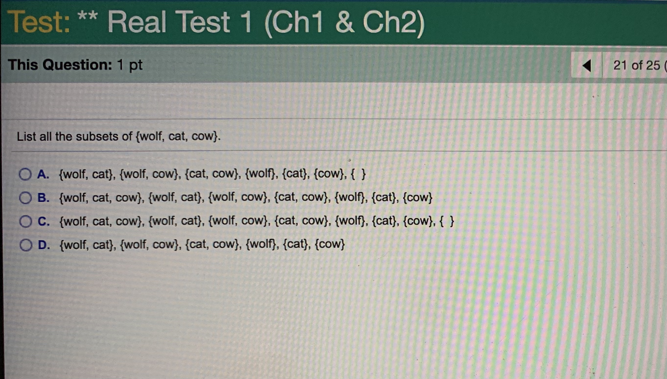 Please help!!!!!! Test: * * Real Test 1 (Ch1 & Ch2) This