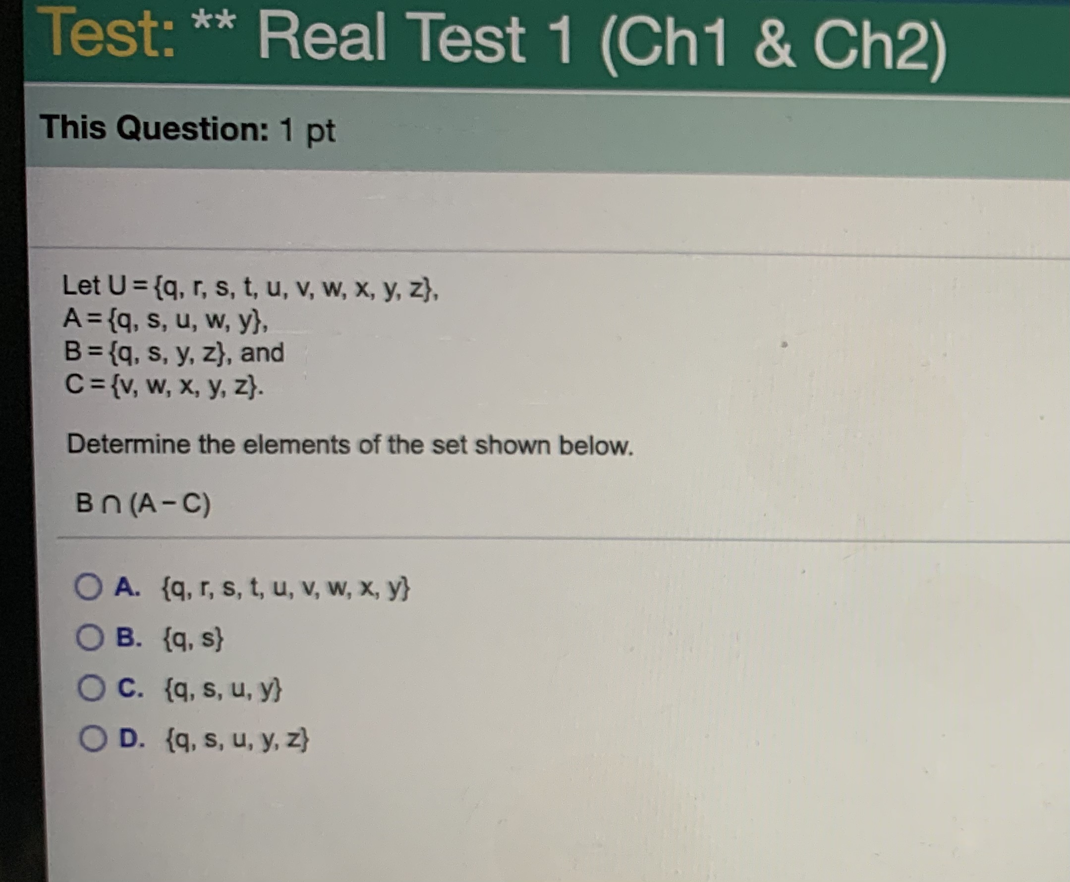 Question: 1 pt 21 of 25 List all the subsets of {wolf,