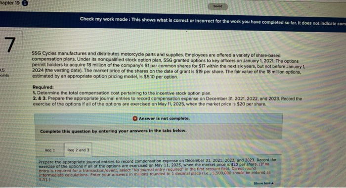  hapter 19 Check my work mode : This shows what is