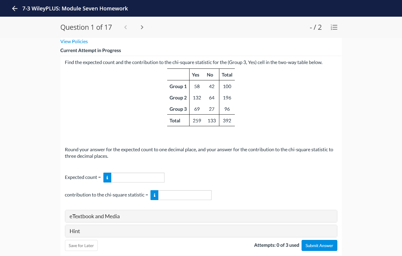 - 12 3 View Policies Current Attempt in Progress Find the