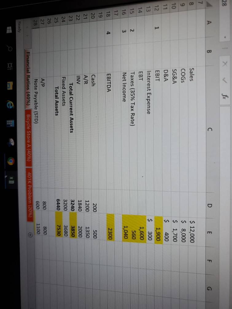 28 A B C D E F G 7. 8 9