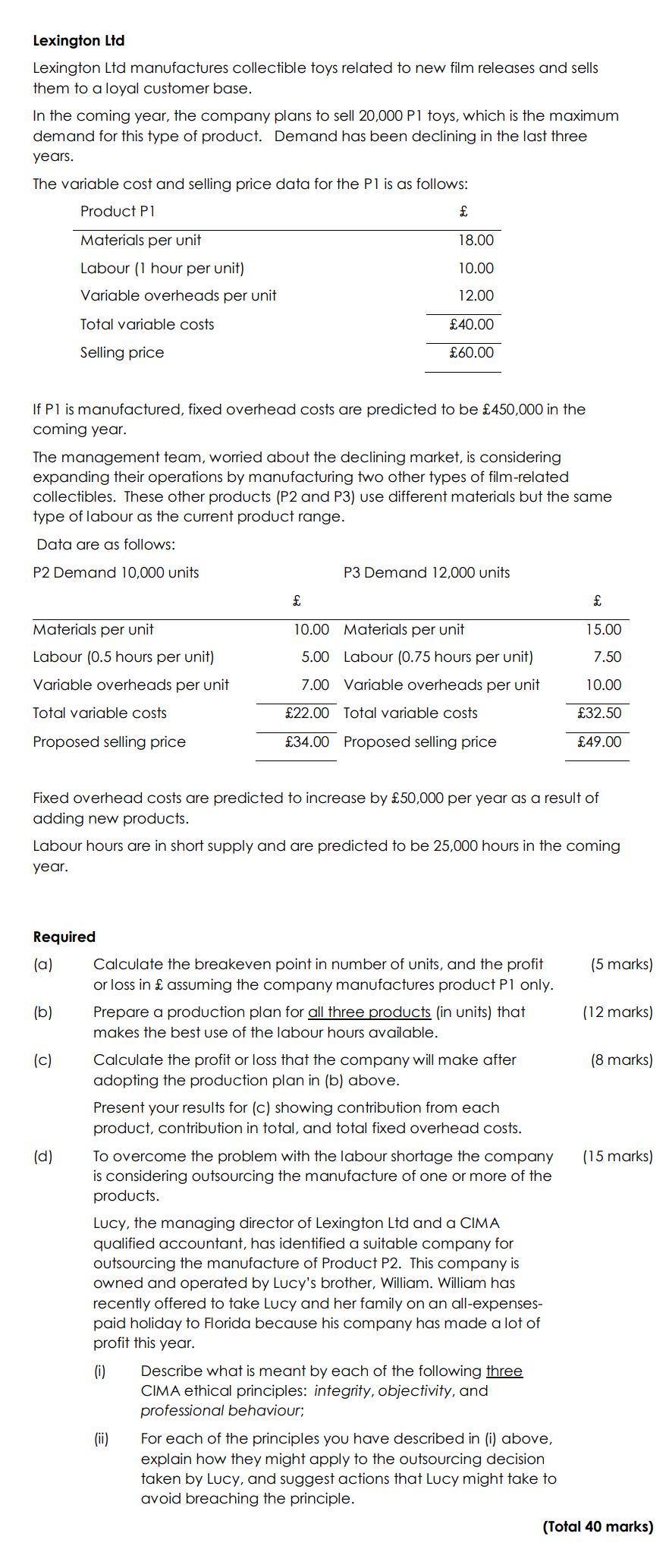 Lexington Ltd Lexington Ltd manufactures collectible toys related to new film releases