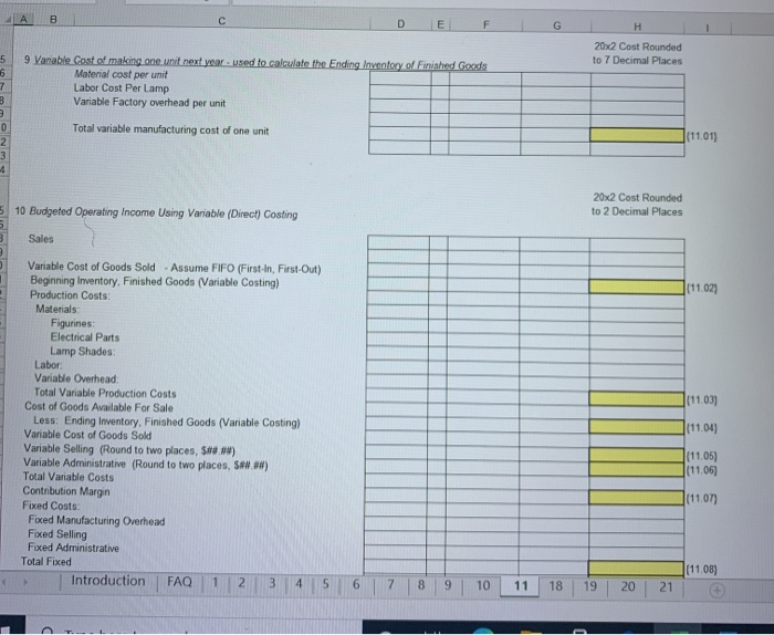 Direct Labor Budget 39 40 4. Factory Overhead Budget 41 42 5.