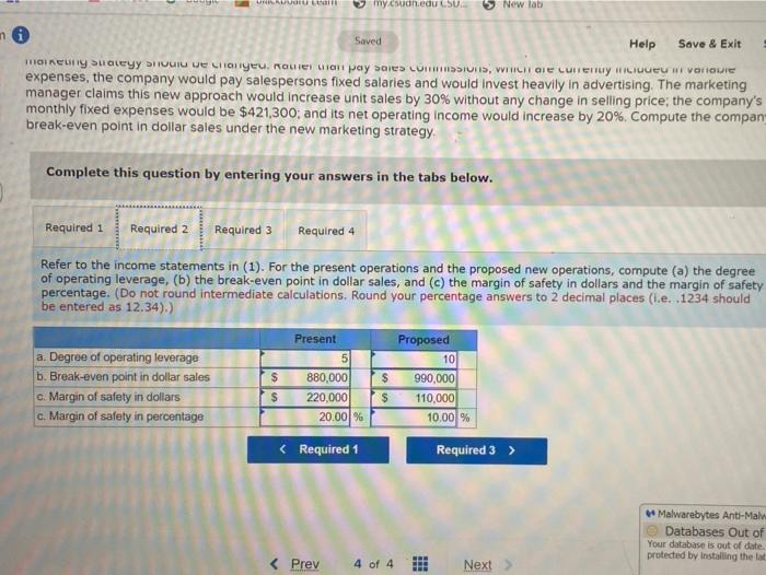 for last month is given below: 4 Sales (44,000 units $25 per