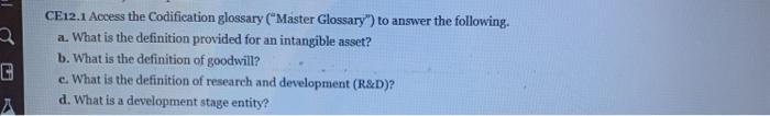please type the answer by computer not by hand CE12.1 Access the