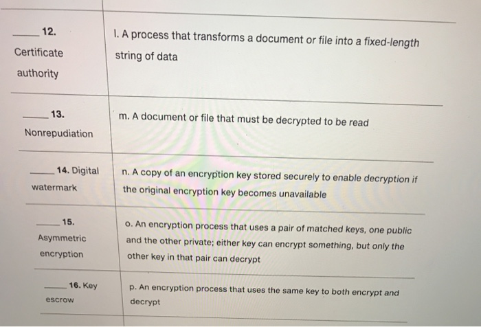 b. A company that issues pairs of public and private keys and