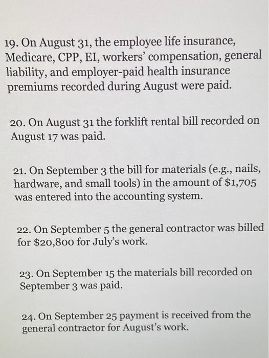 and employer-paid health insurance, $288.00. On July 13 the employees were paid