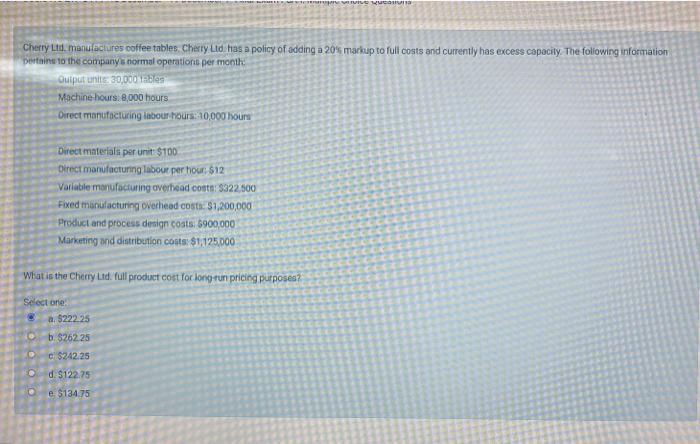  EU Cherry Ltd. manu aclures coffee tables Chetty Ltd has a