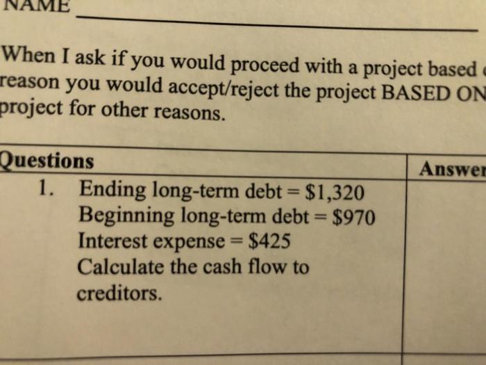 third exam 1 AME When I ask if you would proceed with