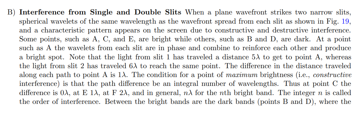 width 11:, and the center-to-center separation of the slits is d. What