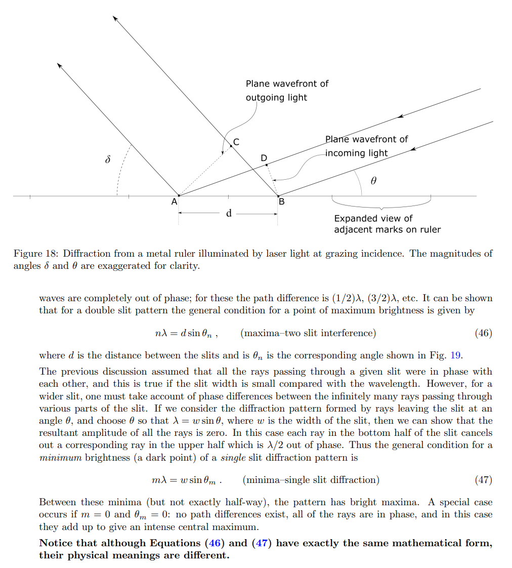 happens to the number of bright fringes visible within the central diffraction