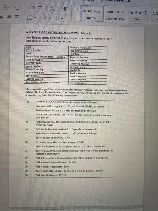  21 AaBbCcDdEe AaBbCcDdEe AaBbCcD Aal Normal Sans interligne Titre 1 A