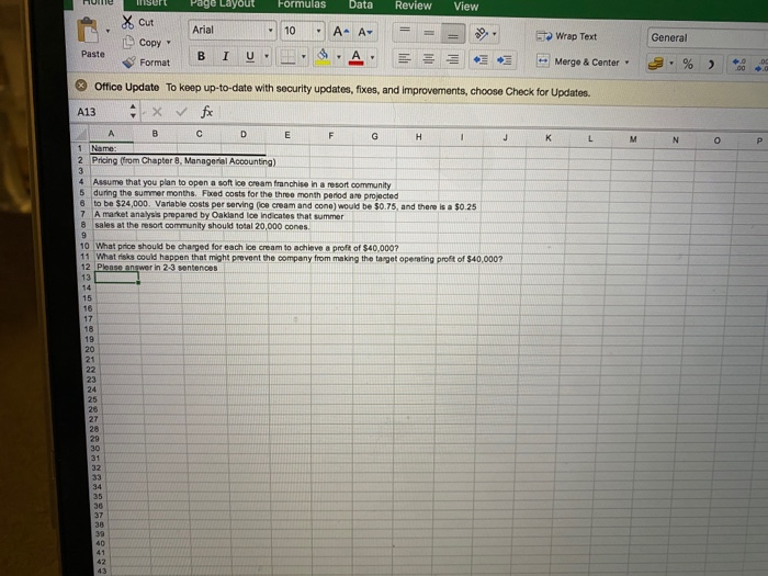 for Updates. B6 . fx 8000 1 J K L A B