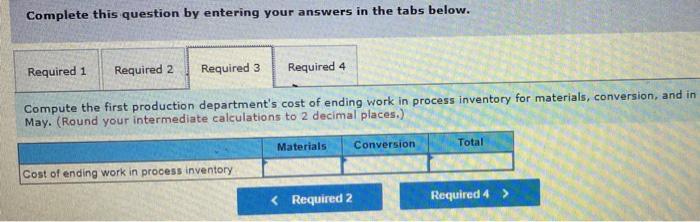 departments. All of the material that is used in the first production