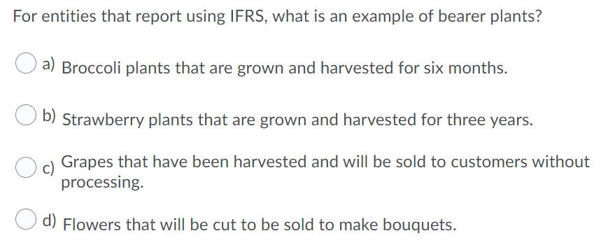  Please answer both For entities that report using IFRS, what is