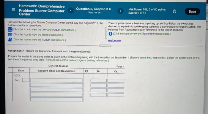  Homework: Comprehensive Question 3, Keeping It R... Problem: Suarez Computer HW
