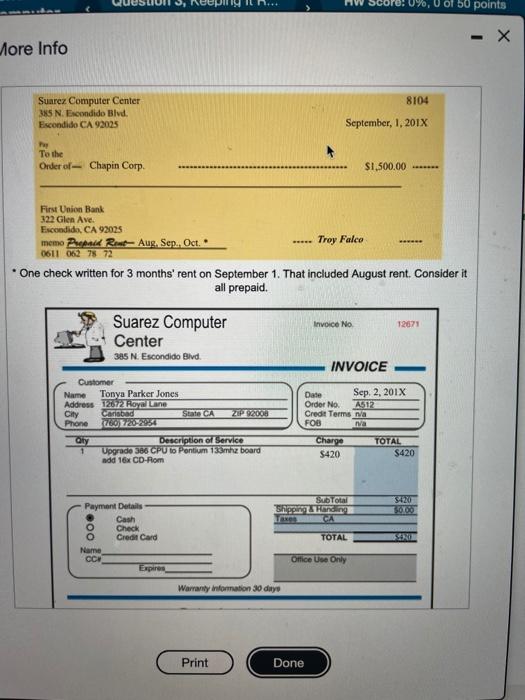 Troy Falco, the owner, has first two months of operations decided to