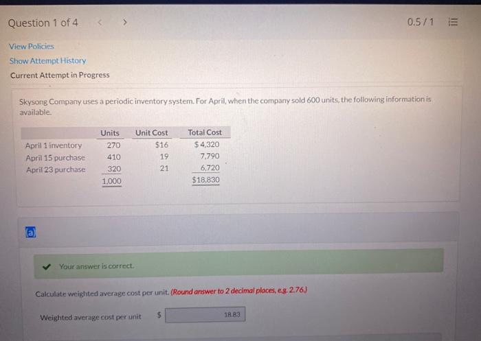  please help answer part B. part a is done. thanx Question