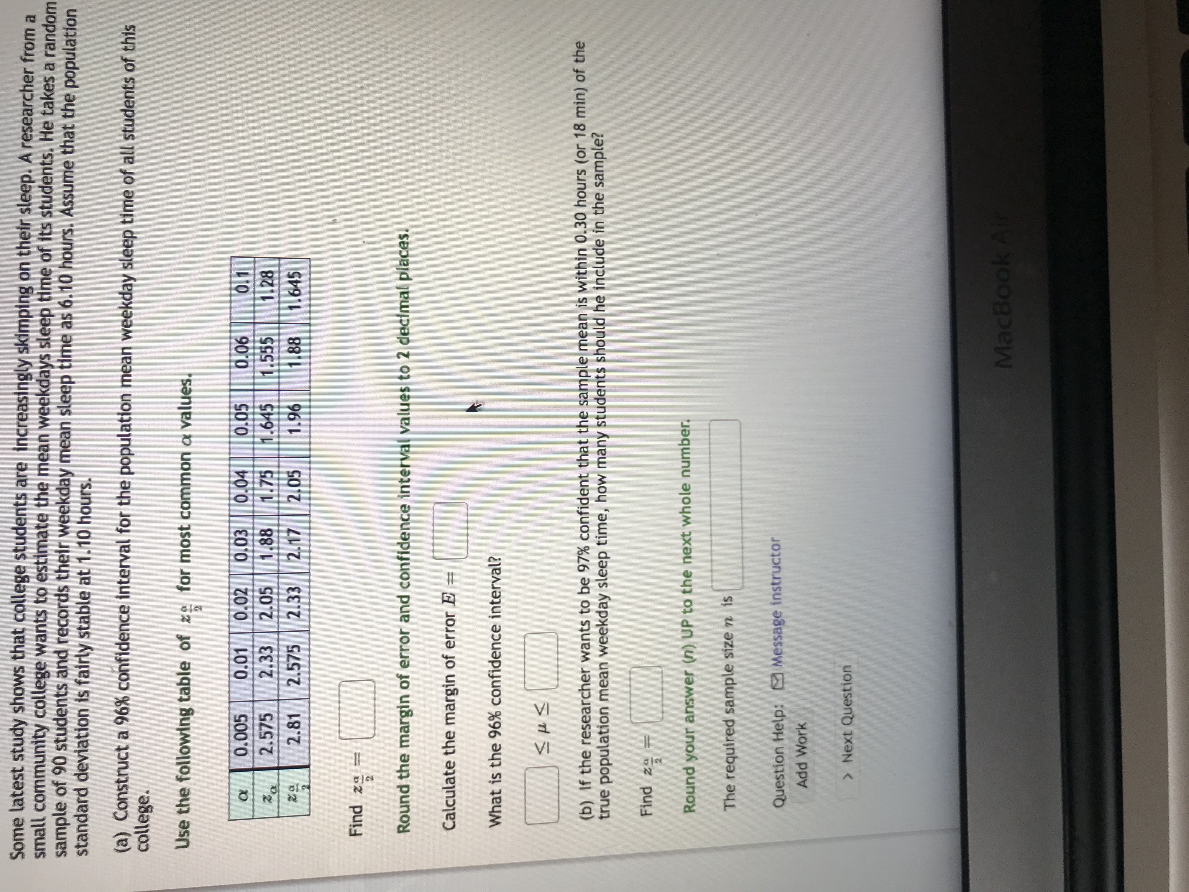 training quizzes worked quite well. The regression equation, y = 86.909 -