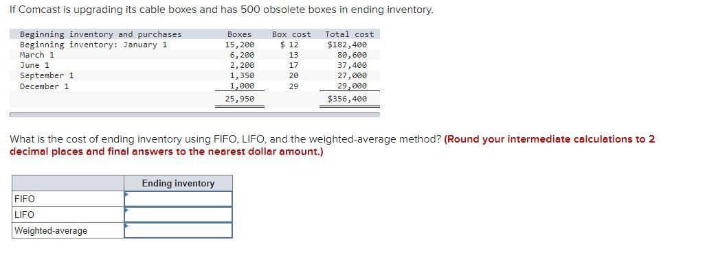 If Comcast is upgrading its cable boxes and has 500 obsolete
