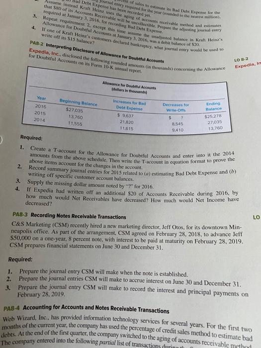  Please help with PA 8-3 !! Assumre instead Kralt Hein uses