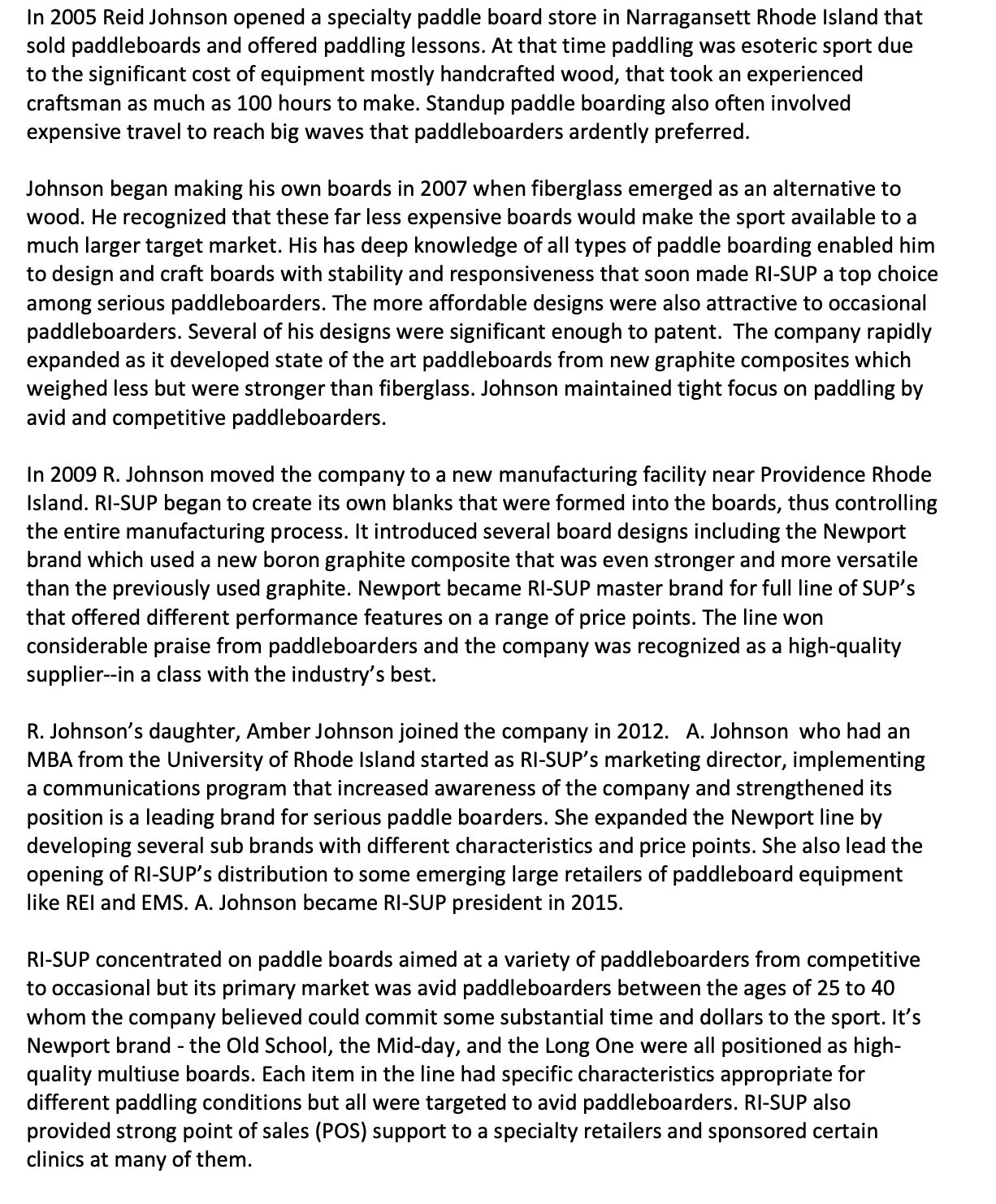 What is RI-SUP's positioning in the paddleboard market (please "draw" a positioning