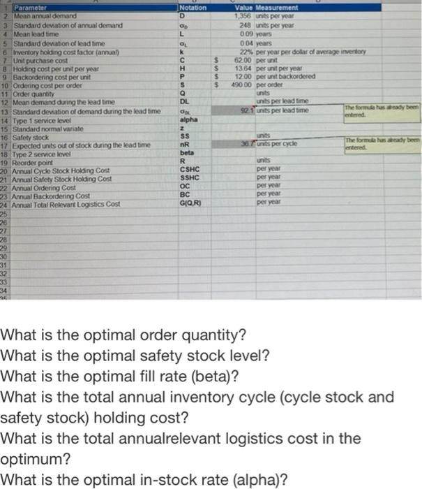  Notation 208 L k H $ $ $ $ IA Parameter