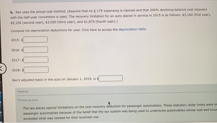 new automobile for $40,000. He uses the car 80% for business and