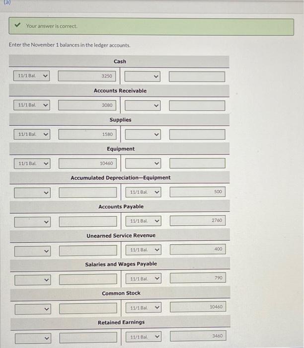 November 1, 2017, the following were the account balances of Soho Equipment
