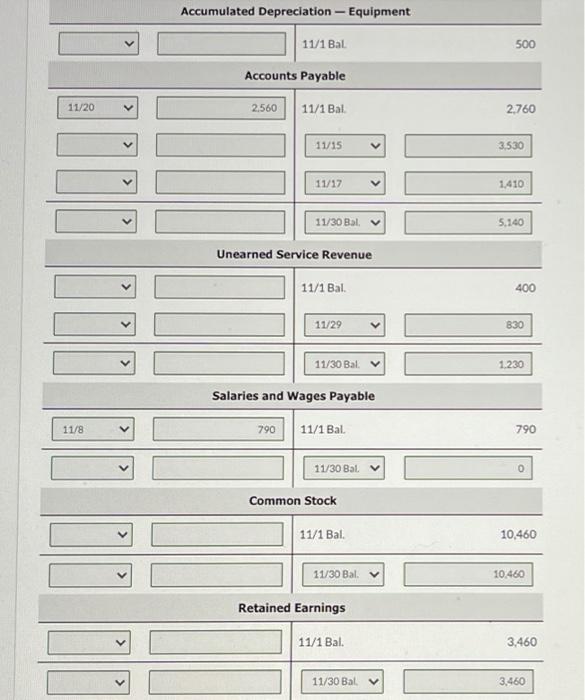 During November, the following summary transactions were completed Nov. 8 10 12