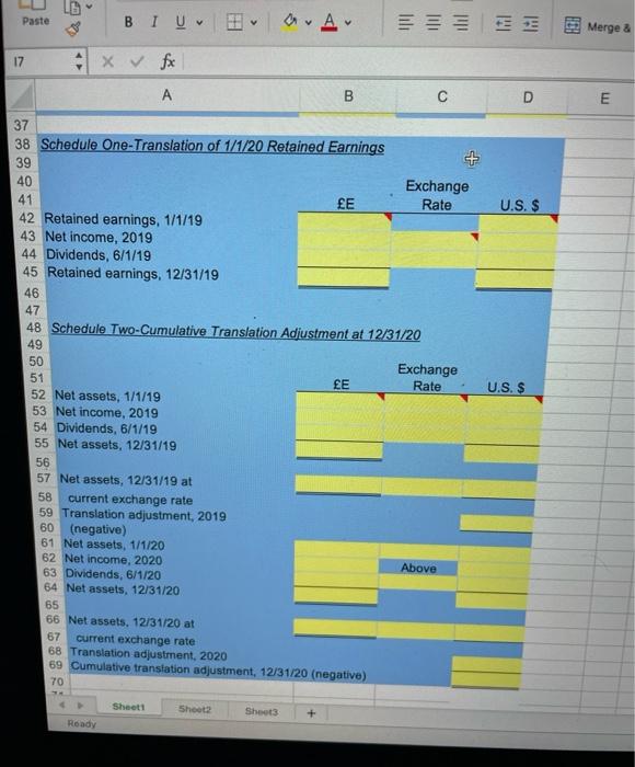 D E Exchange Rate U.S. $ E (800,000) 420,000 74,000 59,000 (30,000)