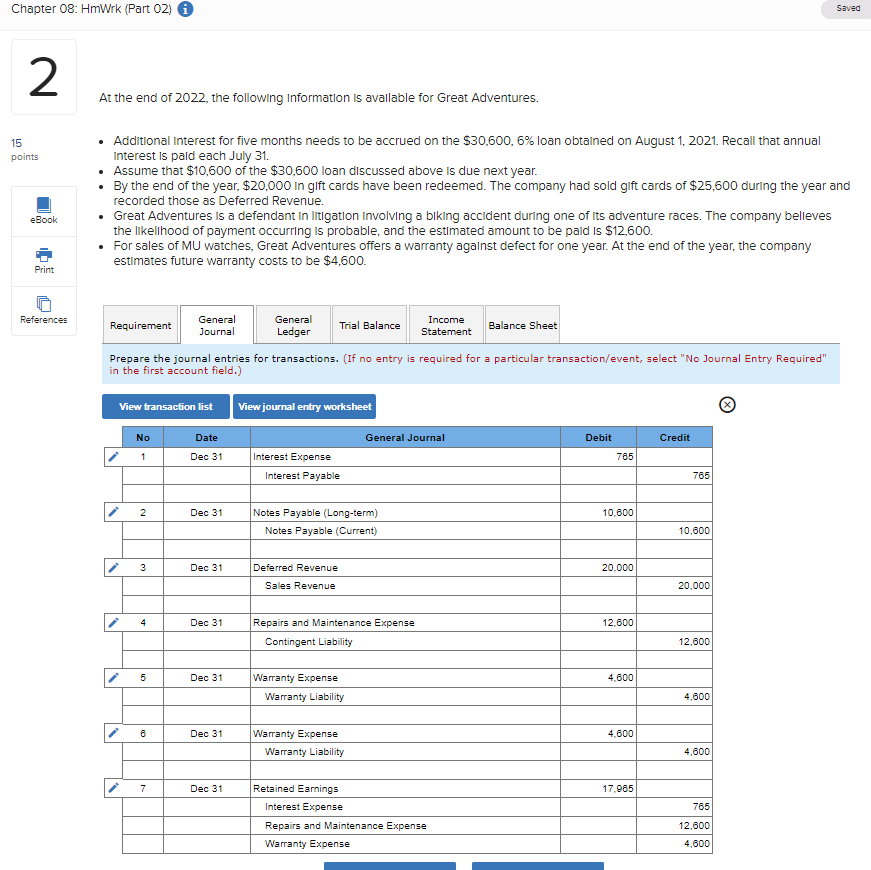 QUESTION 1 (Please make correct any mistakes in my journal entry, if