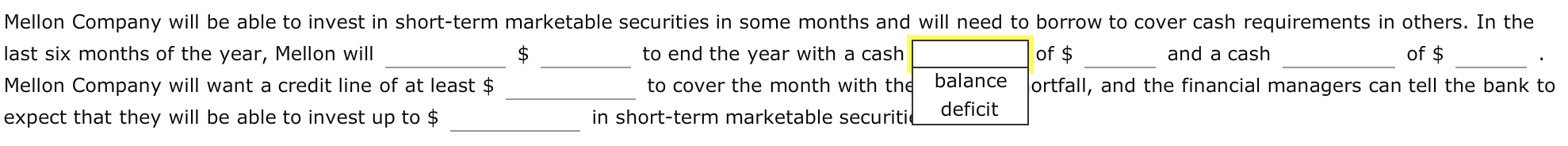 months of the year. The following budget assumptions were used to construct
