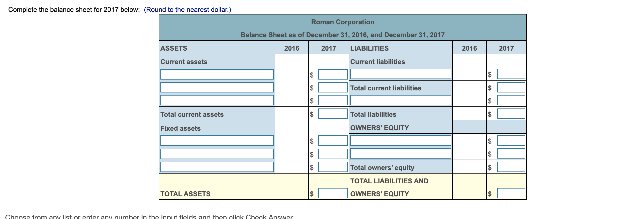 in order to copy its contents into a spreadsheet.) Balance Sheet Accounts