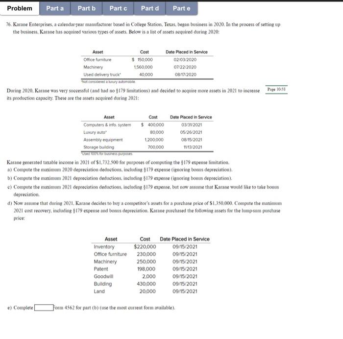 Problem Part a Part b Part Part d Parte 76. Karne interpreu