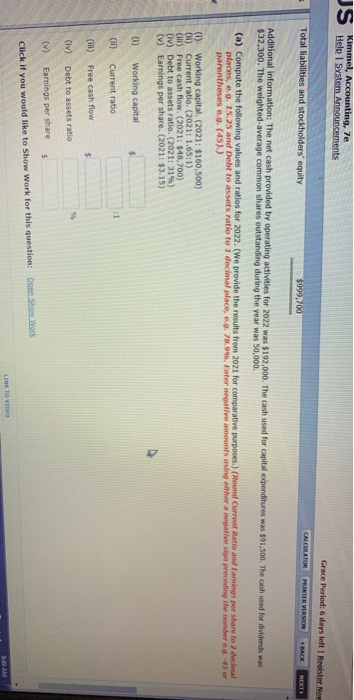 Prepare a class JS Is Kimmel, Accounting, 7e Help System Announcements Grace