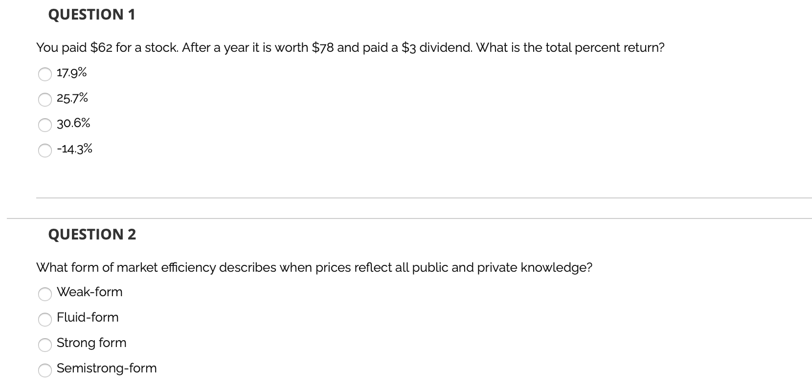 Please answer both :)) Thank you so much!! QUESTION 1 You paid