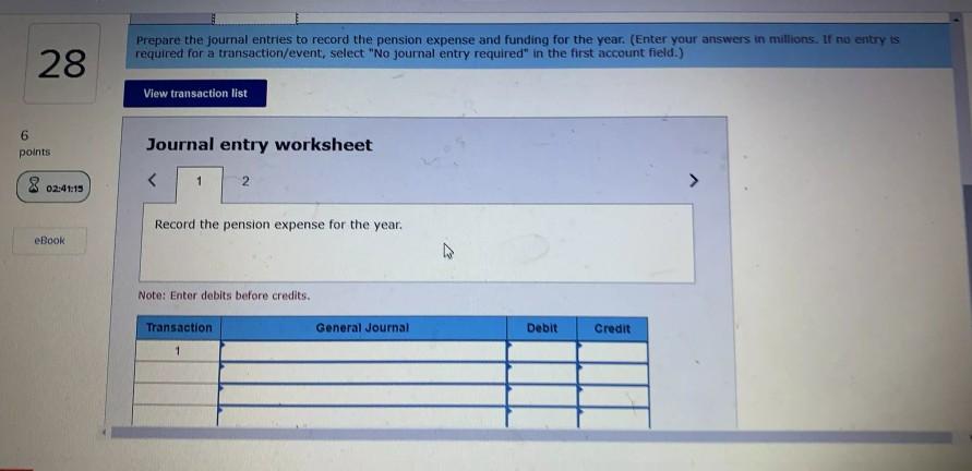 following information for the current calendar year 28 Projected benefit obligation Balance,