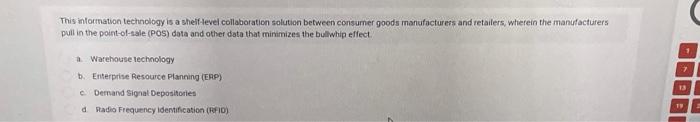  This information technology is a shelf-level collaboration solution between consumer goods