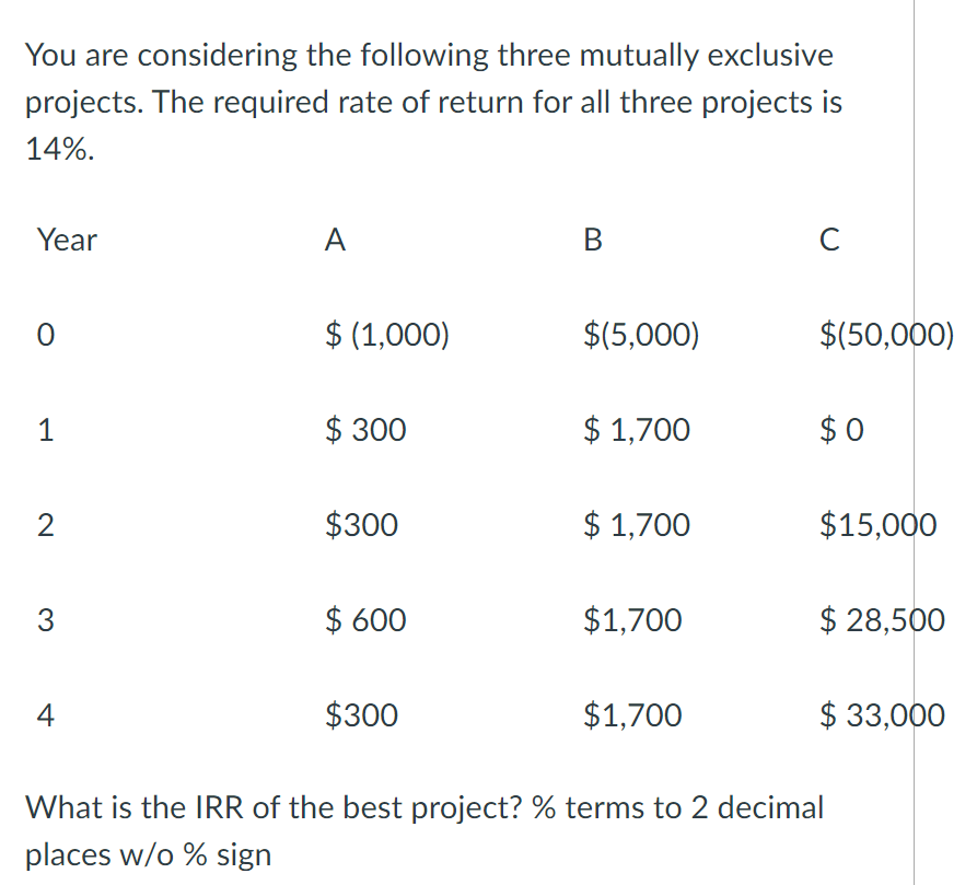Please use BAII+ calculator to help solve this problem. You are considering