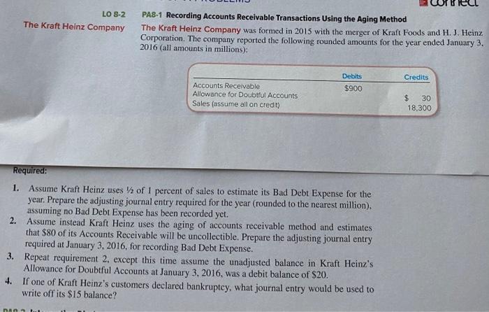  Using the aging method! PA 8-1 please answeer and write journal